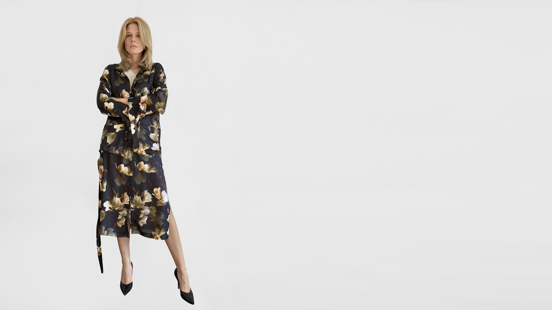 płaszcz w kwiaty no. 31